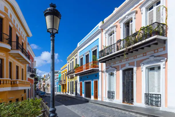 Colorful Old San Juan Street